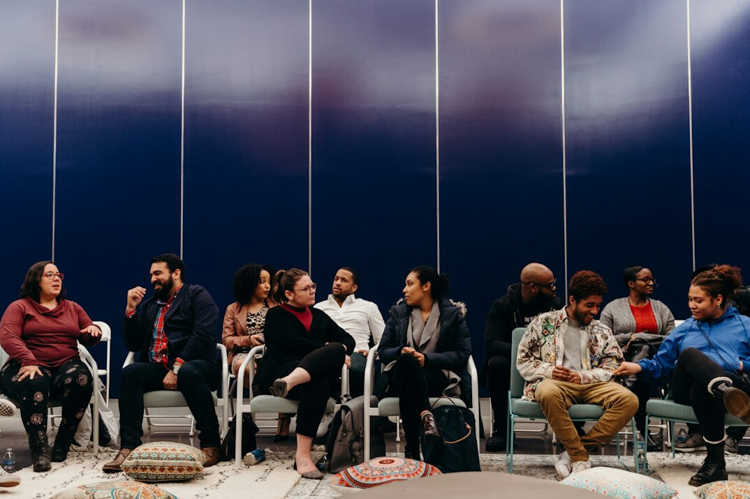 diverse group meeting